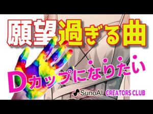【SunoAIクリエーターソング】夢見るバストサイズ！Dカップへのチャーミングソング