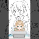 バストアップしか描けない😭✍️ #vtuber #イラスト #セルフ受肉