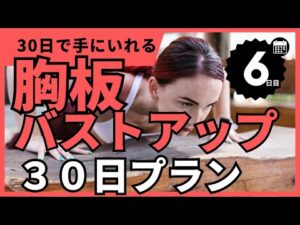 【胸板バスト】30日で理想の胸板・バストアップを狙いにいく(20秒8セット)　１ヶ月で激変！ちゃんとやればマジで変わる！【６日目】
