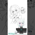 【バストアップしか描けない】絵師あるあるぅ〜！ #絵師vtuber #illustration #timelapse #イラストメイキング #描いてみた #shorts