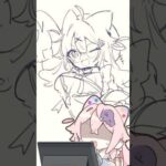 バストアップ”も”描けない～；；#shorts #イラスト #イラストメイキング #描いてみた #vtuber #新人vtuber #海丑かなた