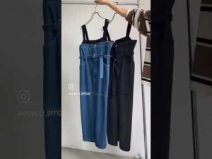 【Arumlily(アロムリリー)】デニムジャンパードレス