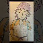 『忍たま乱太郎』の六年生立花仙蔵（ 女装バストアップ）を模写した件 #イラスト #描き方講座 #イラストメイキング#イラスト#初心者向け