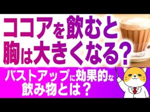 ココアを飲むと胸は大きくなる？バストアップに効果的な飲み物とは