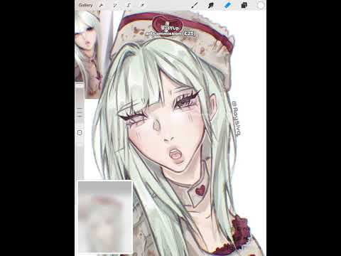 bust up art commission | sample (£25) .ೃ࿔