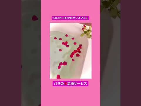 サロンHARPのクリスマス🎄🌹の足湯サービス