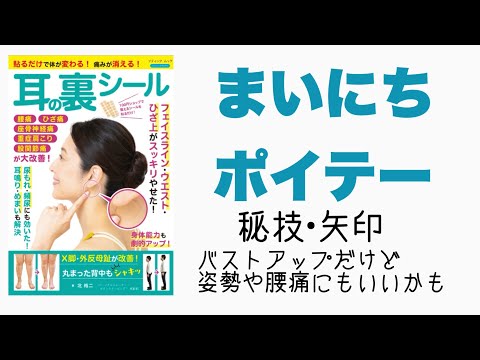 【まいにちポイテー】その25「秘技•矢印」バストアップだけど姿勢や腰痛にもいいかも