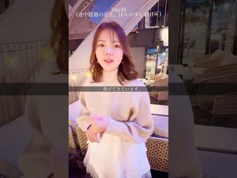 売上の途中経過#100日チャレンジ #垢抜け #バストアップ