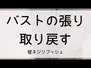 バストの張り取り戻す！壁ネジリプッシュ