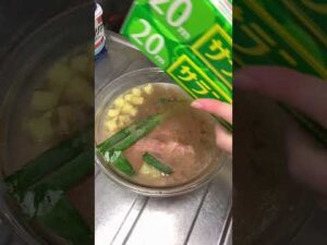 夜食だけどヘルシー(バストアップ食事生活)(生理前の空腹)(夜中の空腹ご飯作り)(朝のスープ作り)