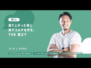 【筋トレ10分】盛り上がった胸と美デコルテを作る、THE 腕立て