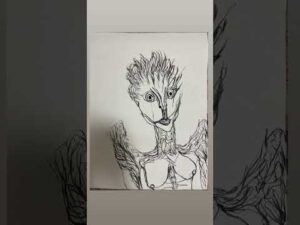 胸の大きさに左右差がある女戦士　#ショート #現代アート#shorts #アート #絵画 #絵 #現代美術 #戦争反対 #芸術 #藝術