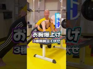 【バストアップ】垂れ胸卒業！3種類の腕立て伏せで美乳なる胸トレ！