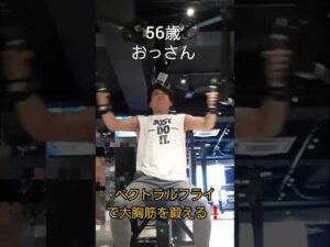 大胸筋を鍛える　ペクトラルフライ#筋トレ #バストアップ