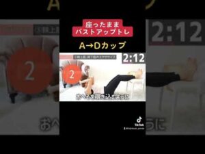 【A→Dカップ】座ったままバストアップトレ #shorts